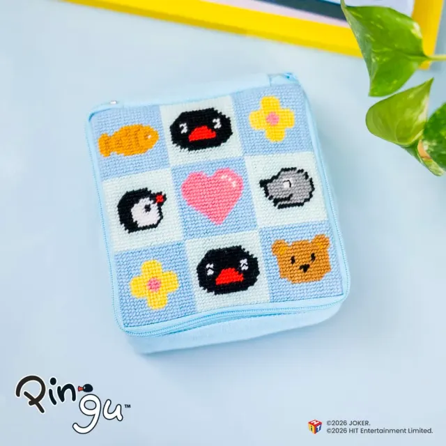 Craft Club Pingu Friends kit needlepoint borseta 12 cm