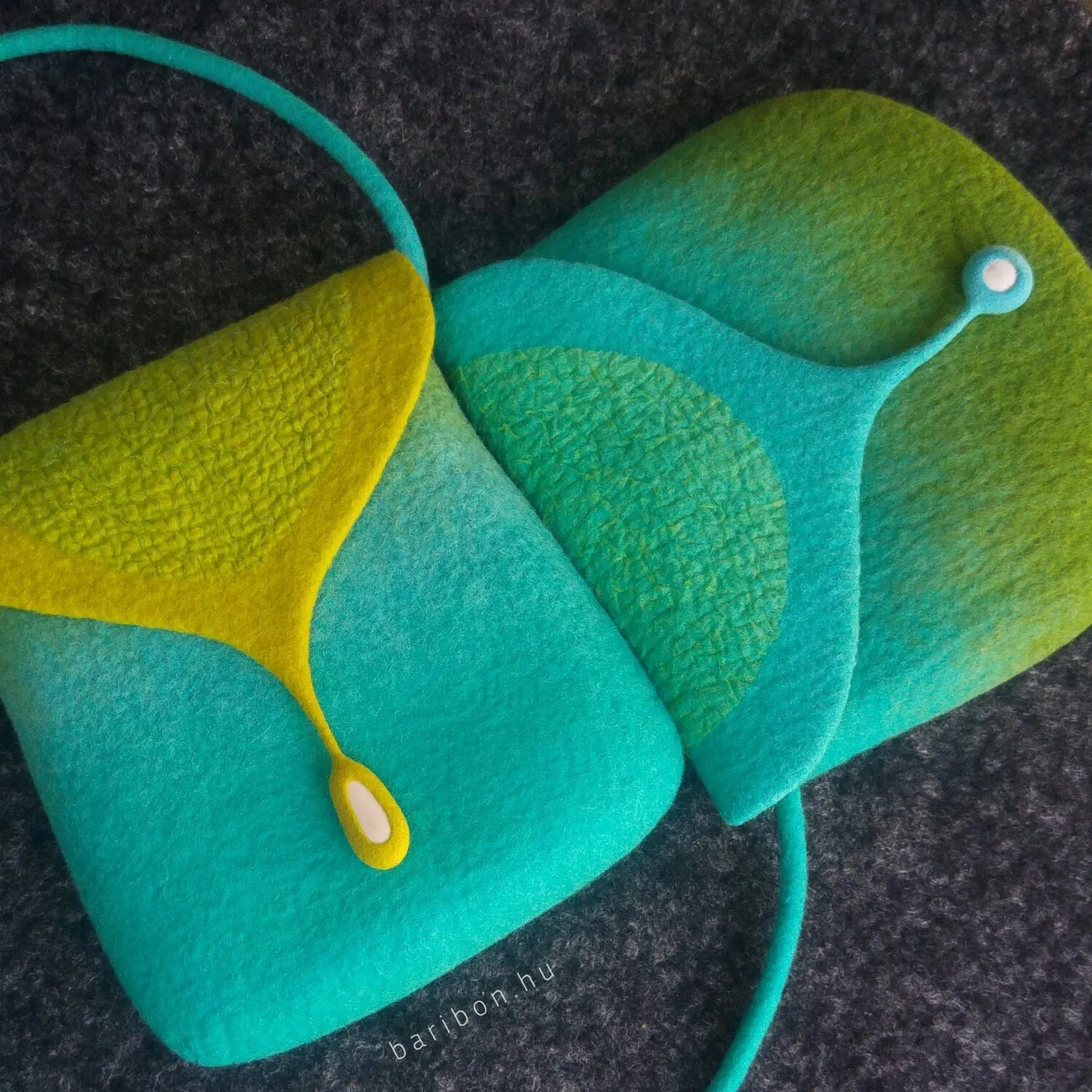 Baribon Pebble Bag pachet workshop geanta cu clapa