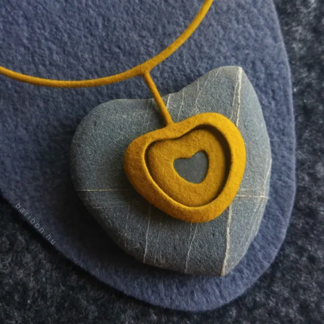 Baribon Heart colier scurt forma inima