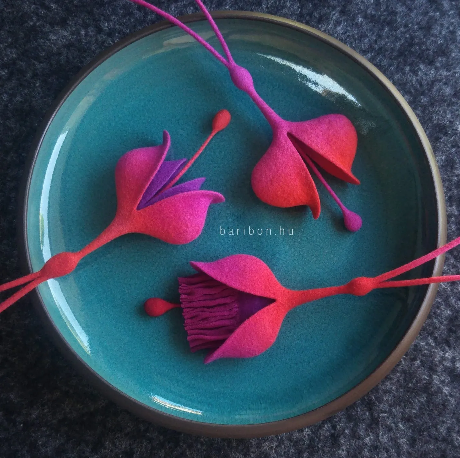 Baribon Fuchsia pachet workshop colier floare handmade