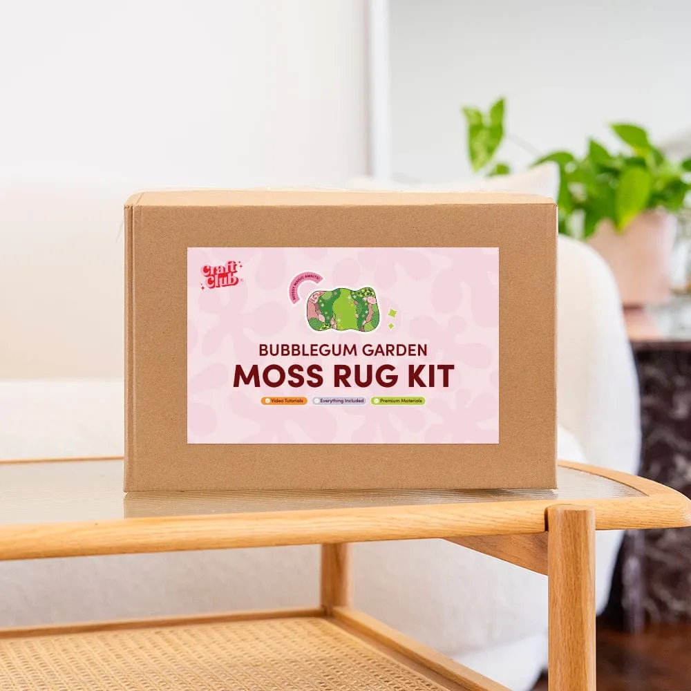 Craft Club Bubblegum Garden kit moss rug 75x45cm