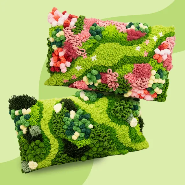 Craft Club Dreamy Duet kit perne 2 buc floare si muschi