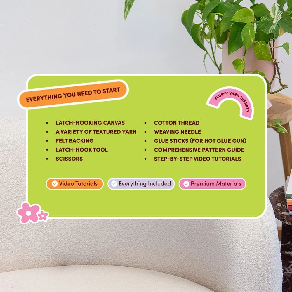 Craft Club Bubblegum Garden kit moss rug 75x45cm