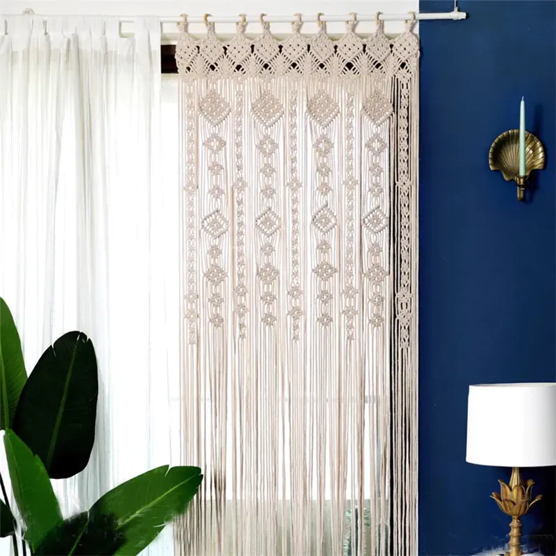 Macrame Meu perdea macrame geometrica bumbac