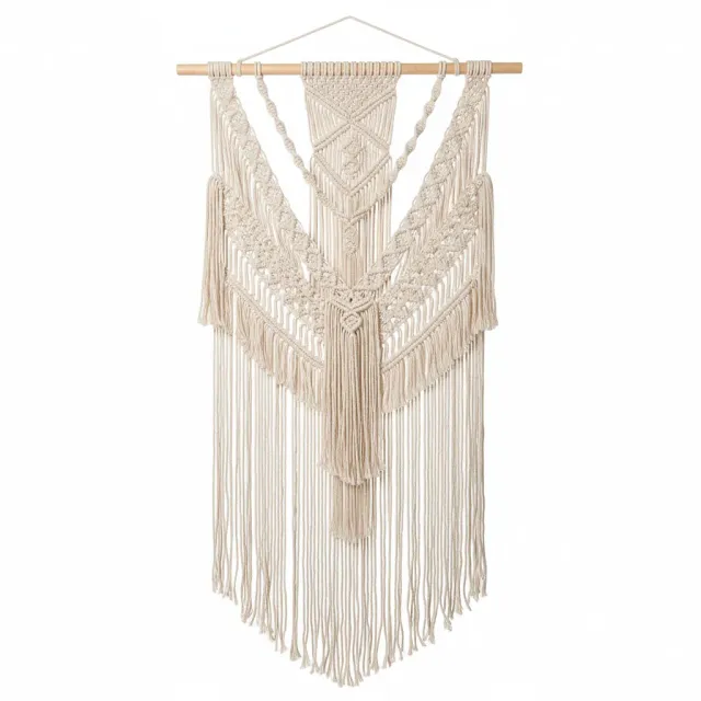 Macrame Meu decor perete macrame bumbac 83x63cm manual