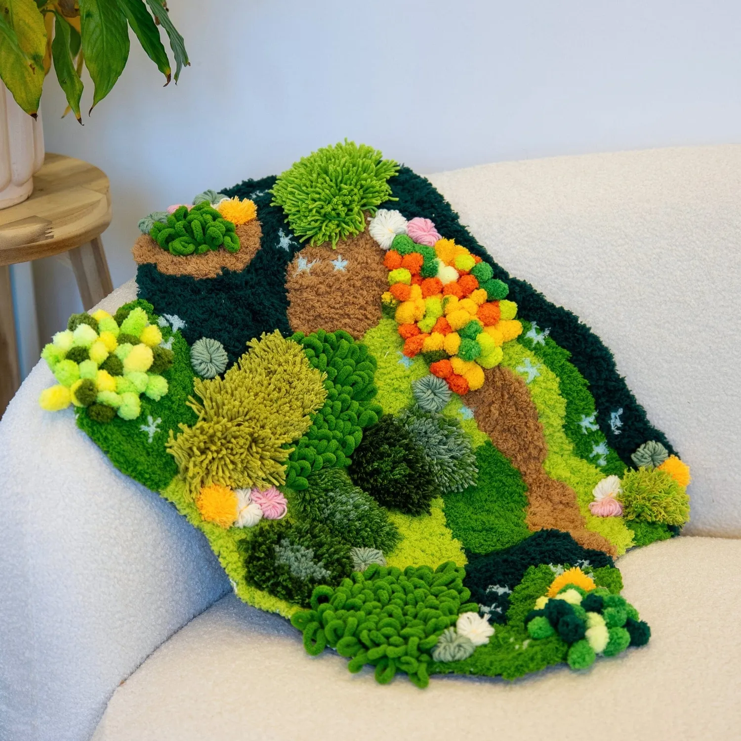 Craft Club Mega Mossy set covor + suporturi muschi cu foarfeca
