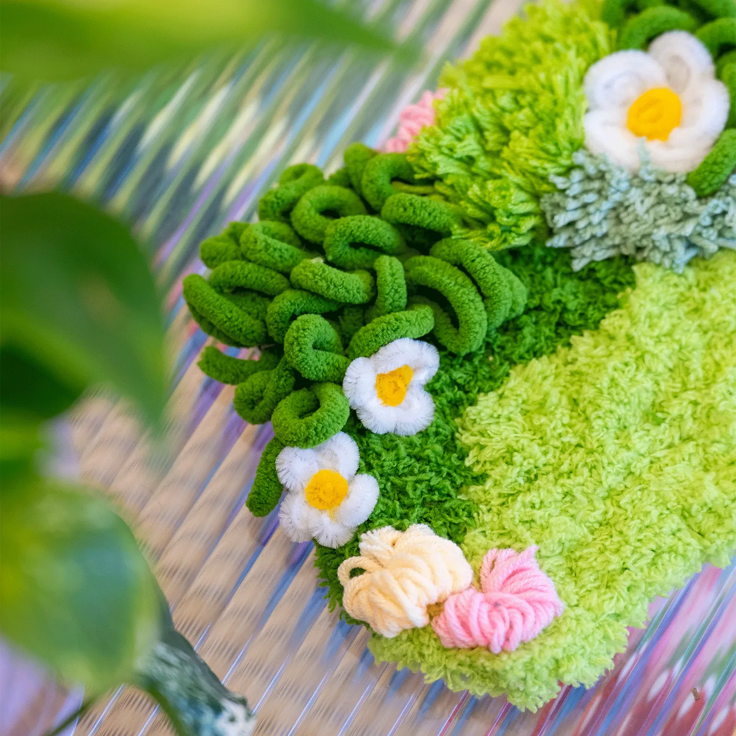 Craft Club Moss Daisy kit coaster 20x17 cm musetel