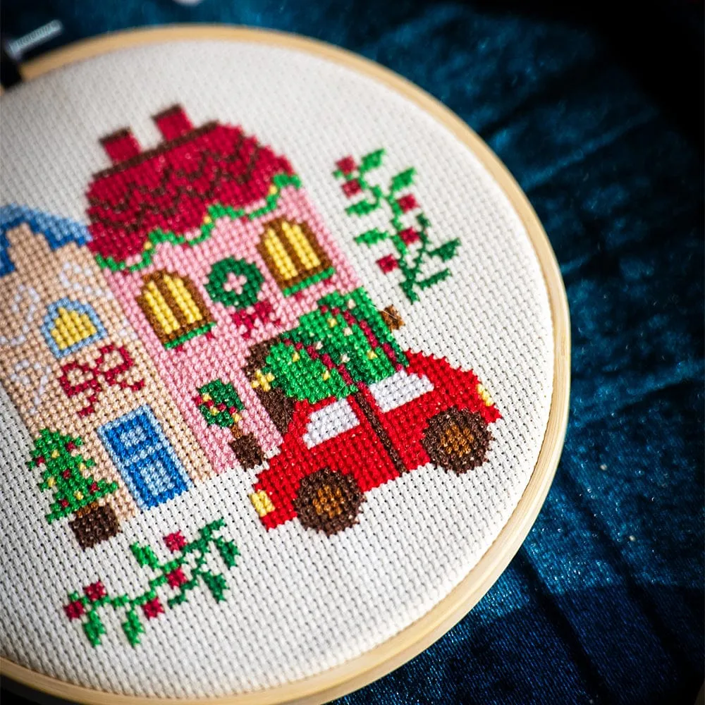 Craft Club Christmas Street kit goblen Craciun 15cm