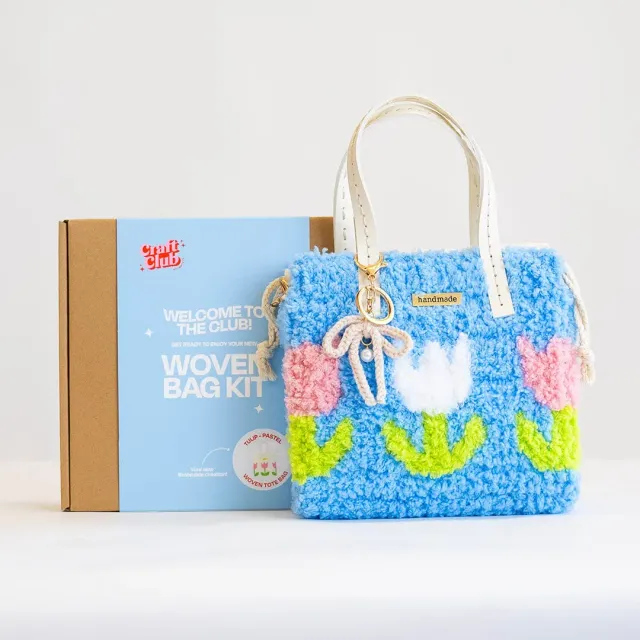Craft Club Blue Tulip kit geanta tesuta 20x30