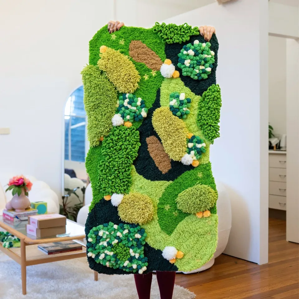 Craft Club Grassy Fields kit covor moss XXL 118x72 cm