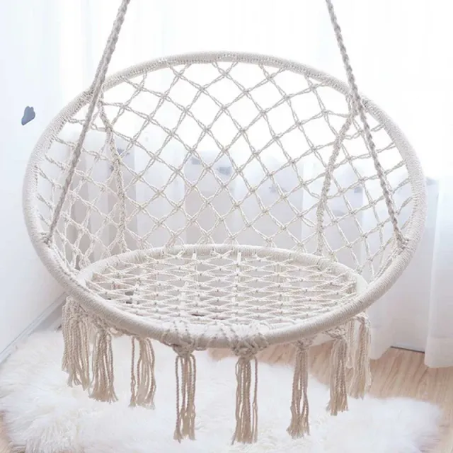 Macrame Meu fotoliu suspendat bumbac 120x80 cm