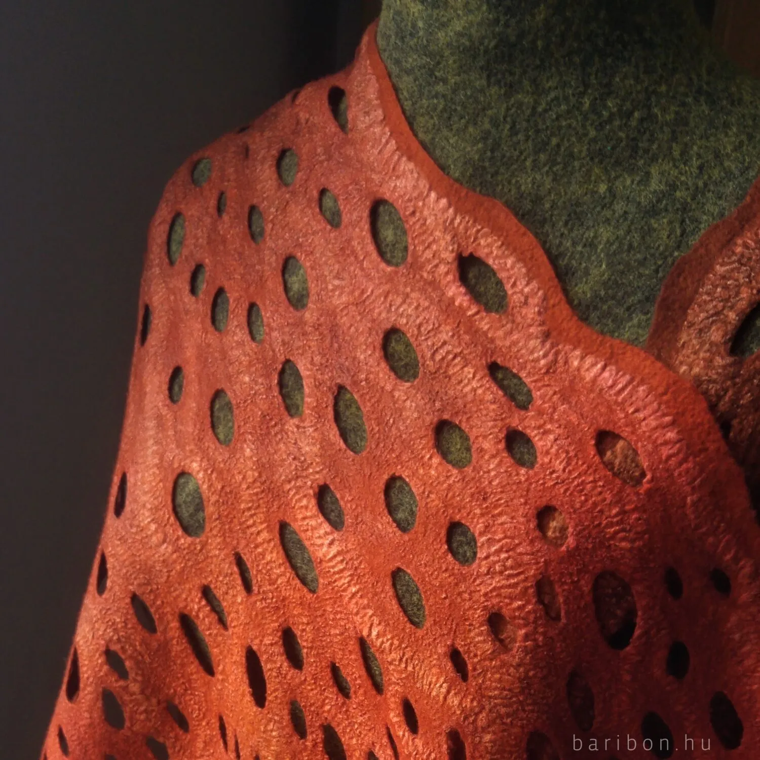 Baribon Holey Shawl workshop sal ajurat subtire