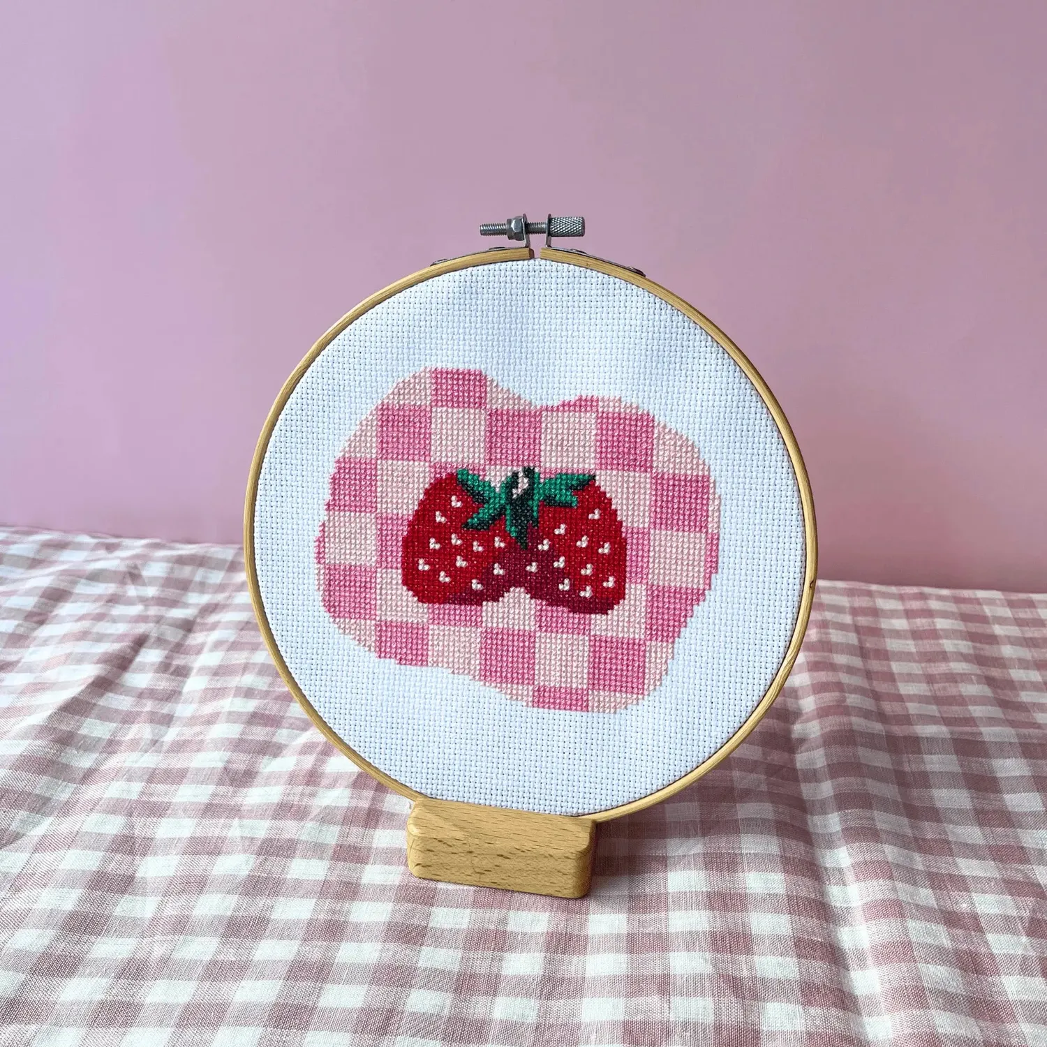 Craft Club suport lemn pentru gherghef 8x6cm