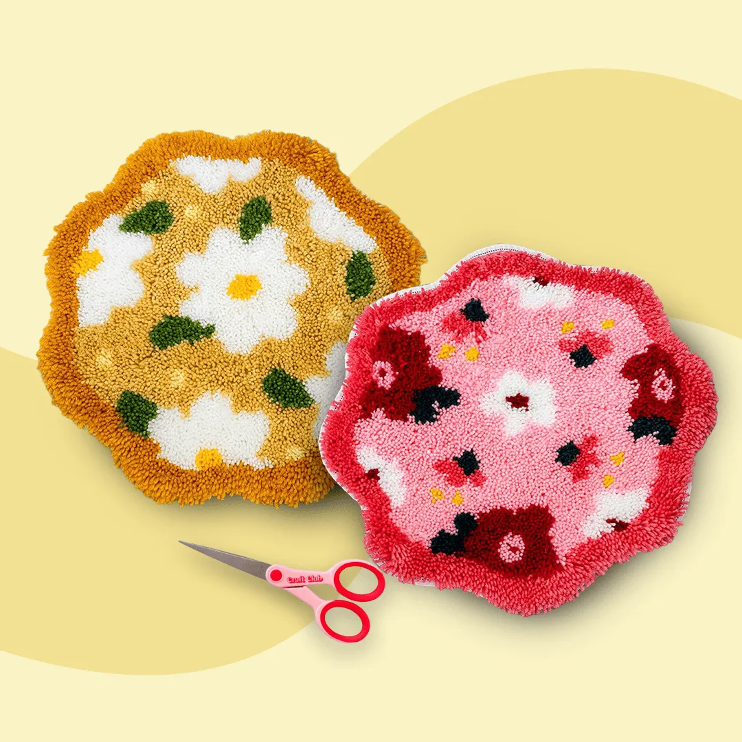 Craft Club set 2 covoare rug kit roz