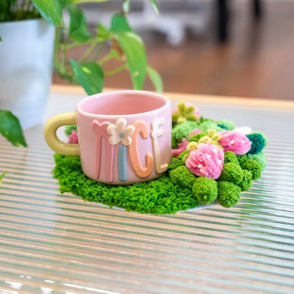 Craft Club Pink Strawberry kit coaster muschi 22x19