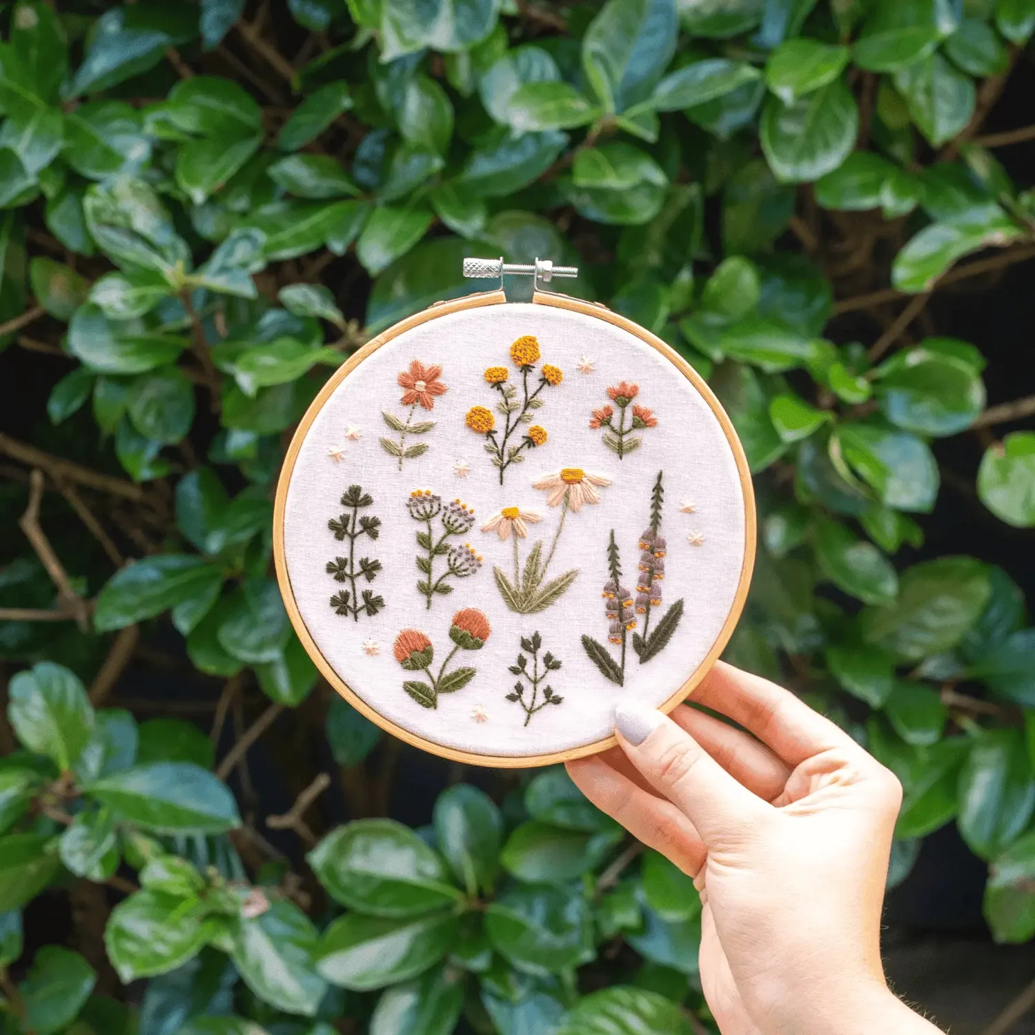 Craft Club Wildflower kit broderie flori pastel