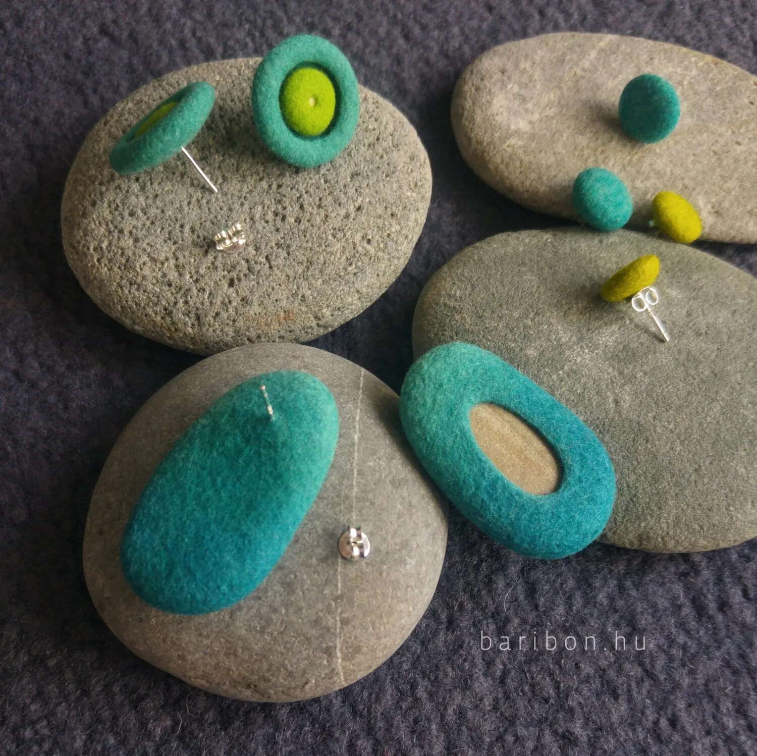 Baribon Pebble workshop cercei impasliti cu pietre