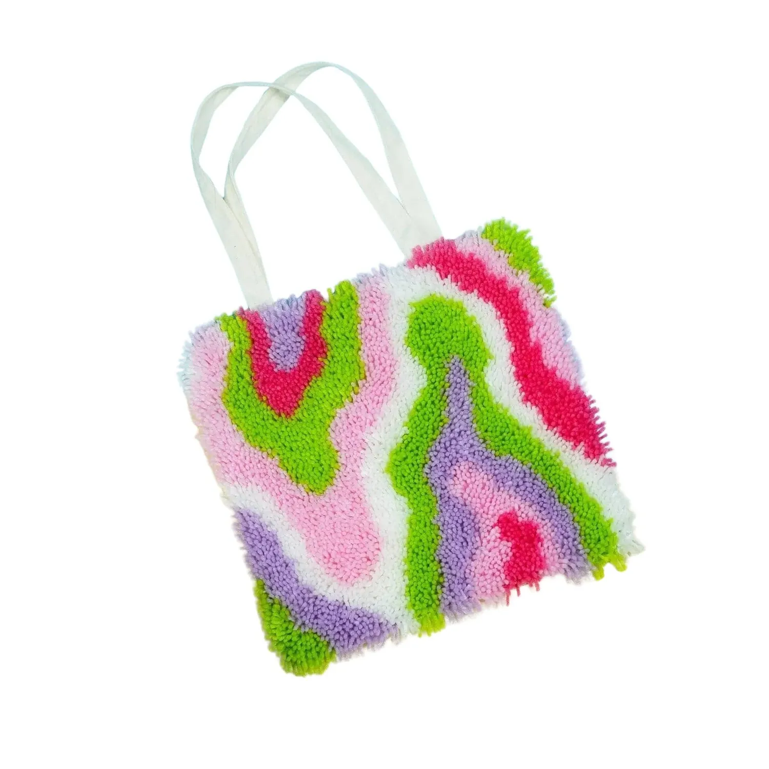 Craft Club Acid Rain kit geantă latch hook 33x33cm color