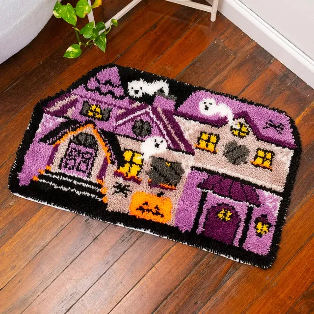 Craft Club Haunted House covor XL latch hook 80x50cm