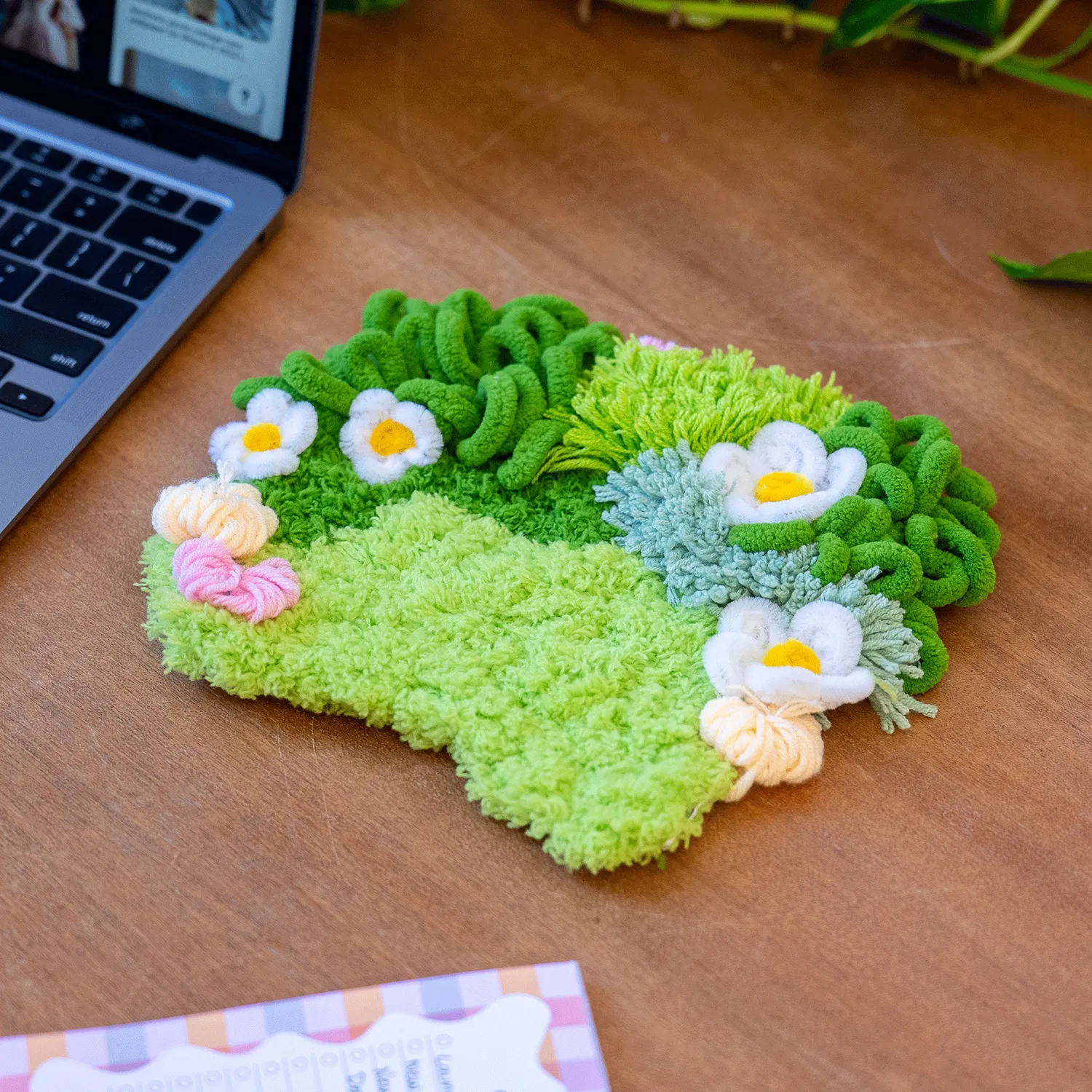 Craft Club Moss Daisy kit coaster 20x17 cm musetel