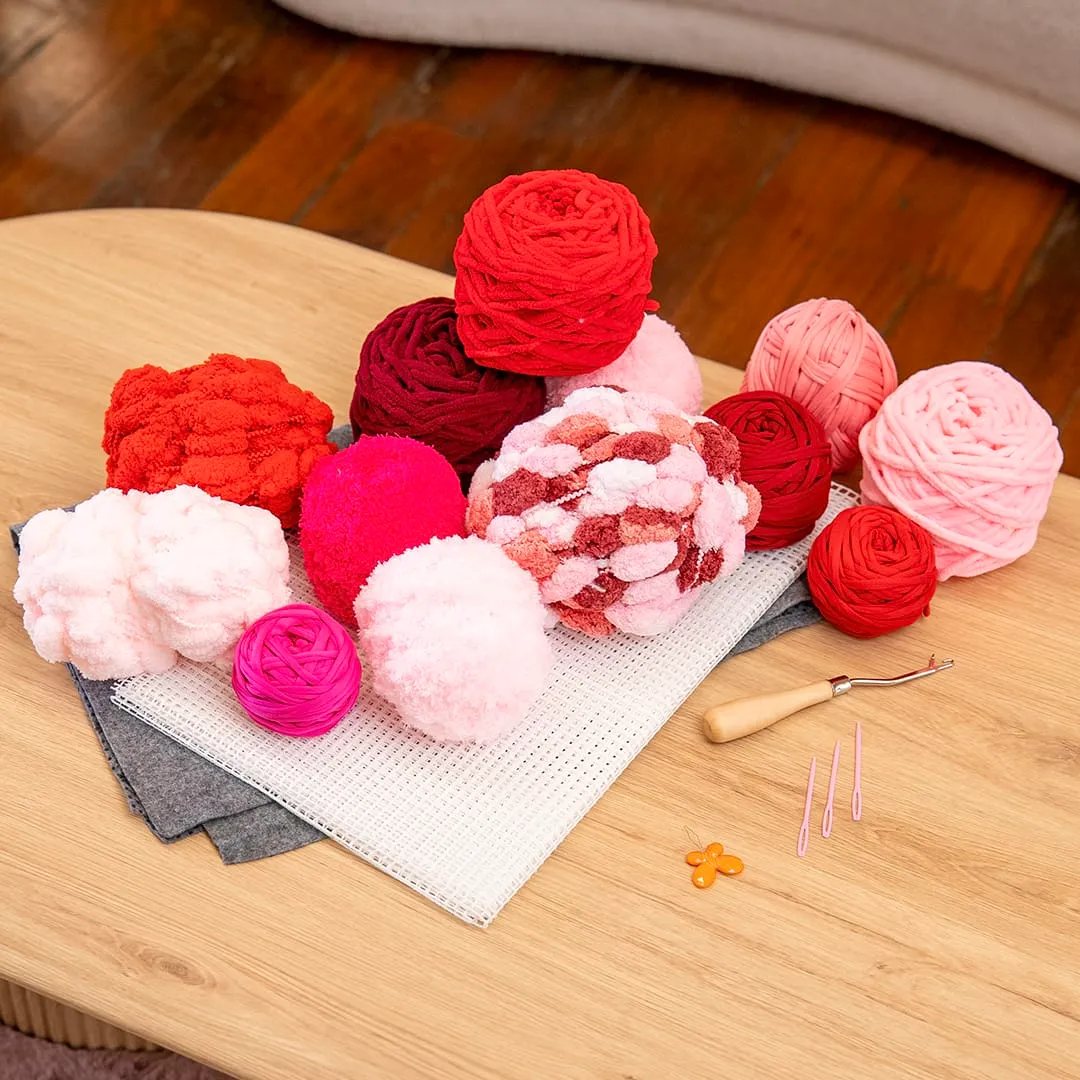 Craft Club Pink and Red set fire si unelte roz rosu