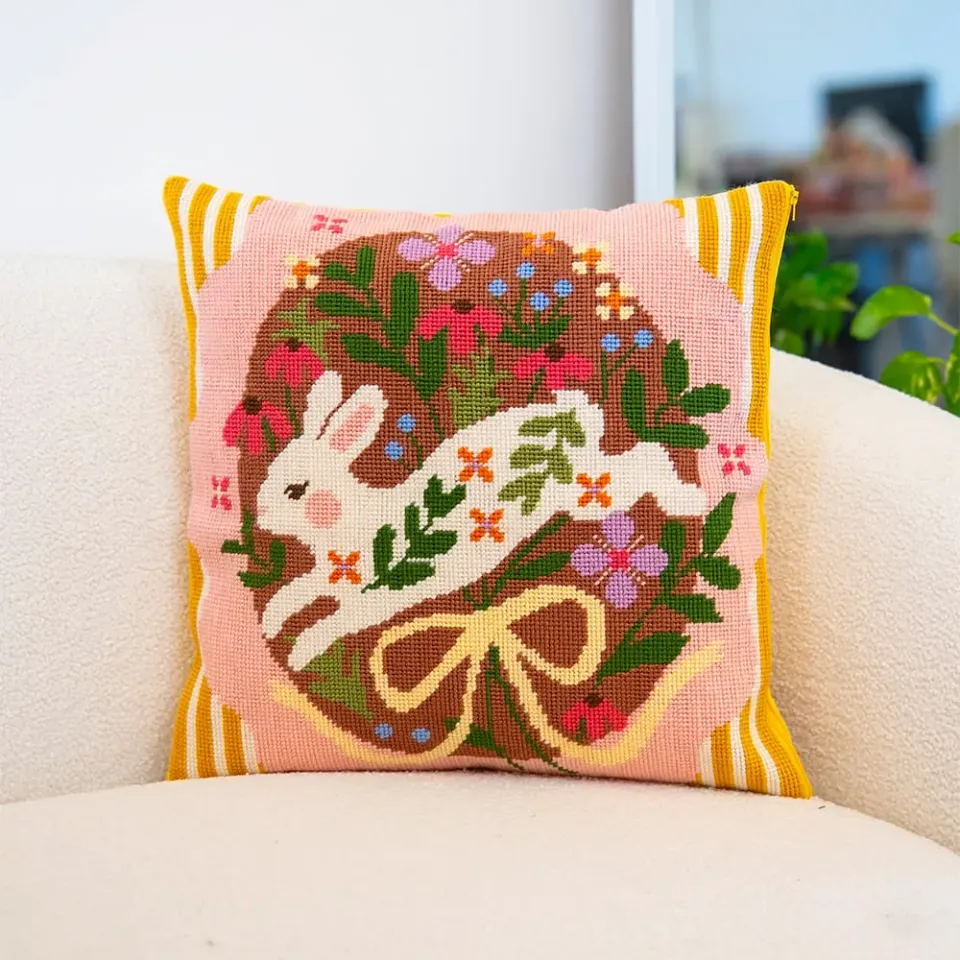 Craft Club Bounding Bunny kit goblen perna 45x45 incepatori